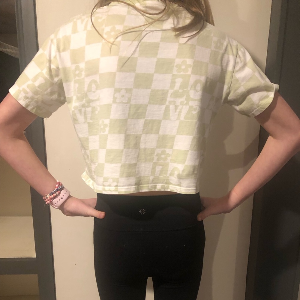 Zara girls t shirt checkered